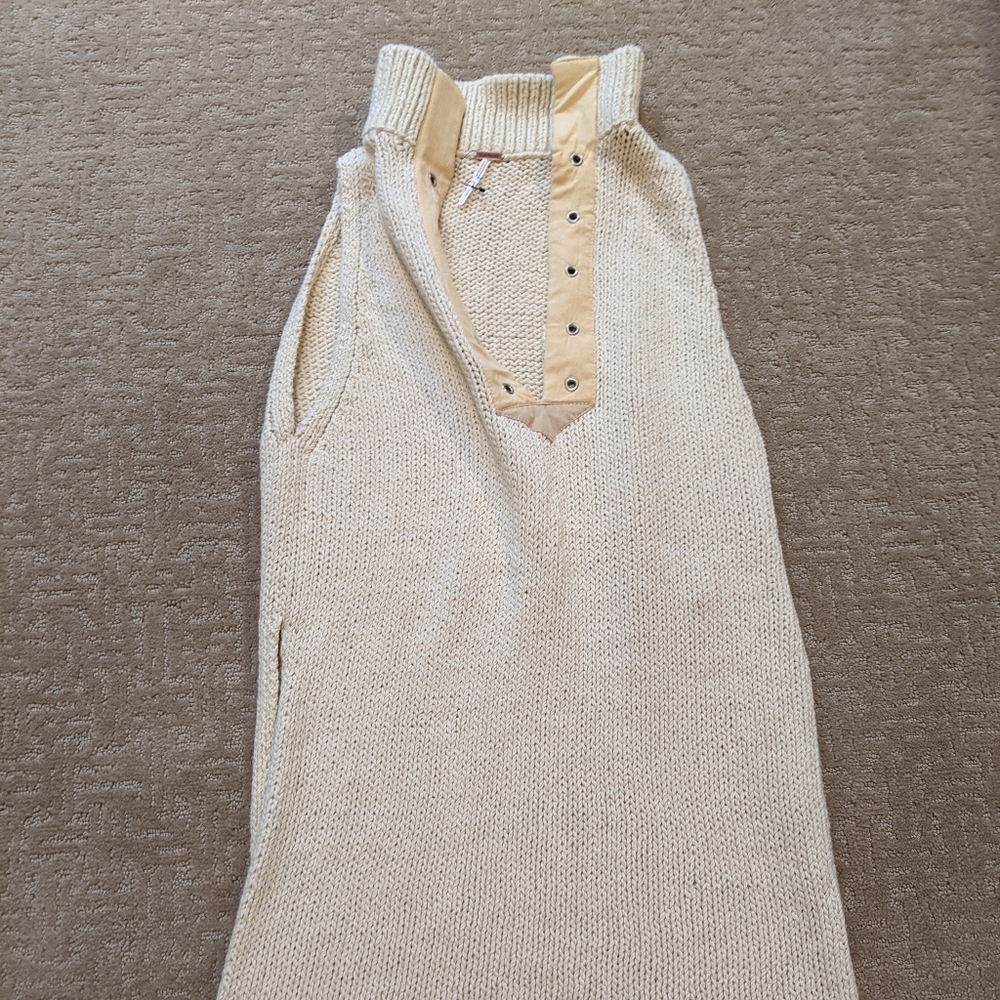 free people knit sweater top sleeveless - Picture 3 of 7